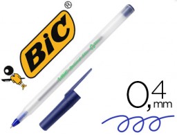Bolígrafo Bic ecolutions Roundstic tinta azul